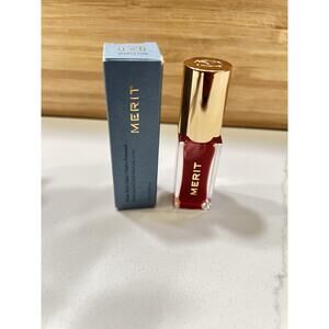 MERIT Shade Slick Tinted Lip Oil Lippie - MAPLETON - Full Size 0.23oz BNIB